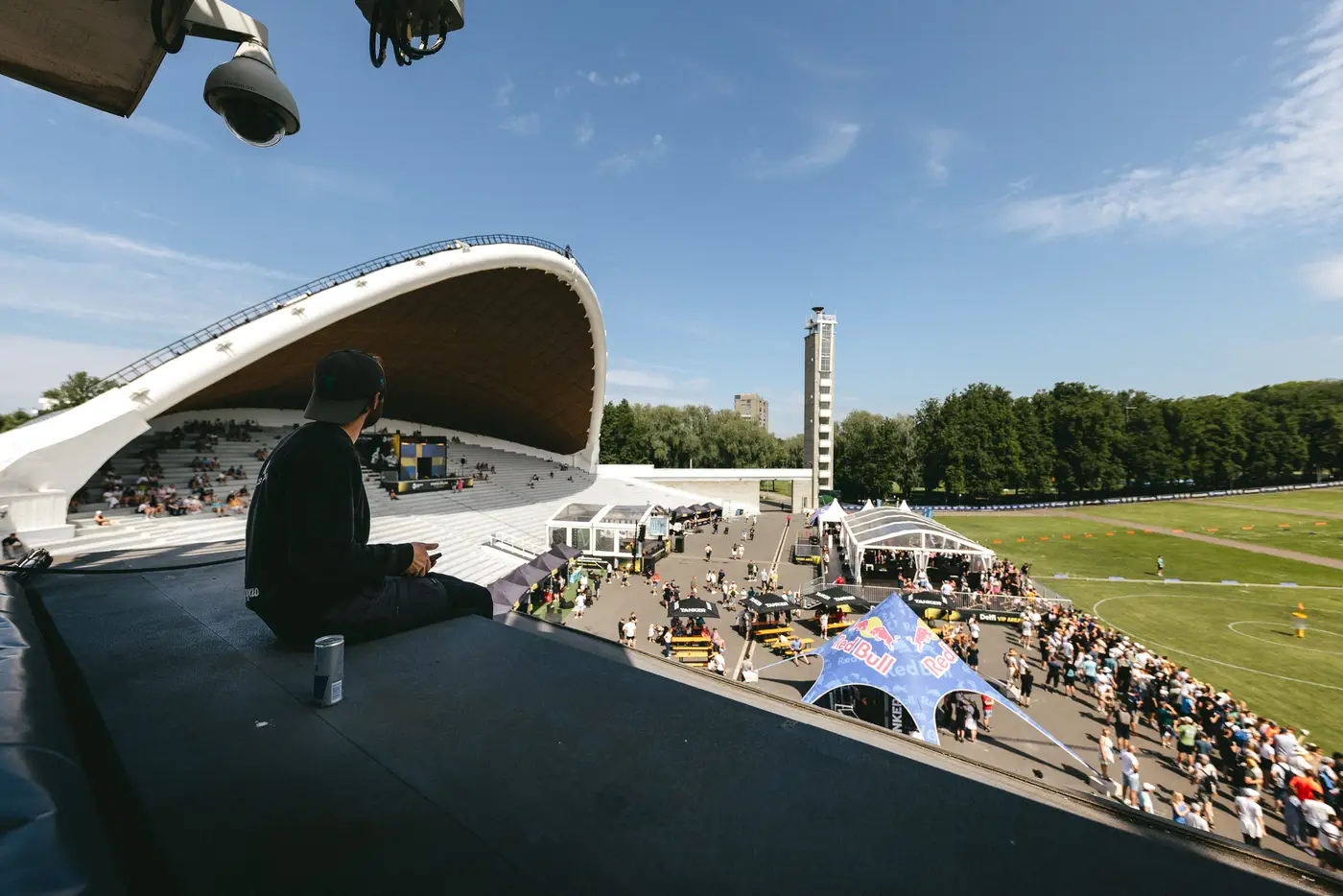 The festival grounds seen from the Song Festival Arch, 2026